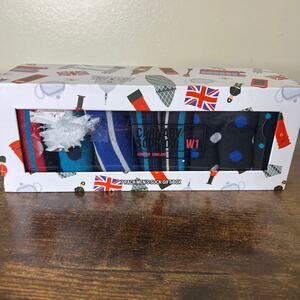 7 PACK Carnaby Sock Co W1 London Quarter Socks 8-12 Mens Gift Box Multi-Pattern